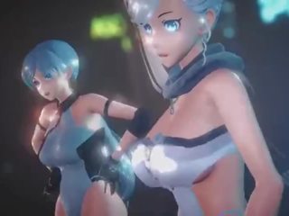 {mmd rwby} - sôcôla kem ft. weiss, mùa đông - qua rwby mmd