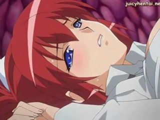 Redhead Anime Enjoys Hardcore x rated clip