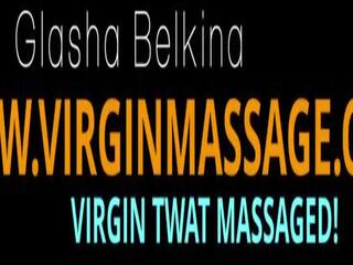 Glasha Belkina, sensational flirty virgin lesbian massage