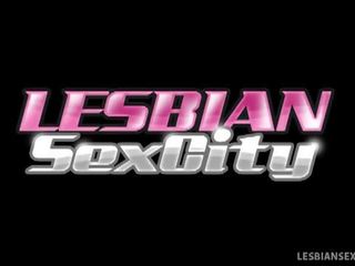 Lesbian dirty clip City: Lilly Banks and Sara Luvv in intense oral pleasure